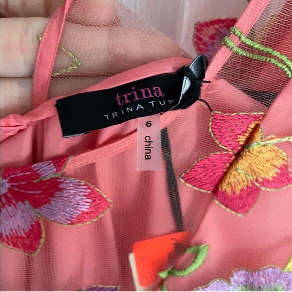 Trina Turk Floral Dress 6 - Picture 3 of 5